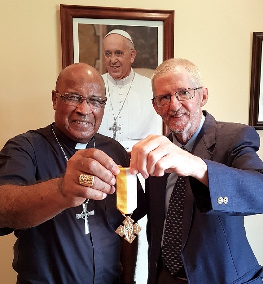 medal for biographer of archbishop denis hurley